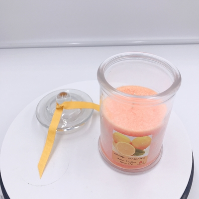 Oem Organische Oranje Soja Was Bemerkt Mason Jar Candle voor Slaap