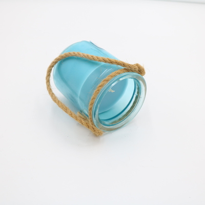 Kaars van de het Glaskruik van het aromahuis de Blauwe Douane Bemerkte met Streng 8oz