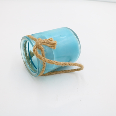 Kaars van de het Glaskruik van het aromahuis de Blauwe Douane Bemerkte met Streng 8oz
