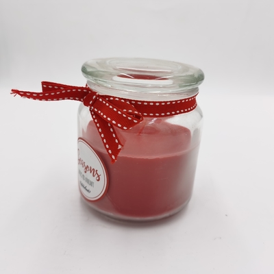 De gepersonaliseerde Rode Lichte Kruik Mason For Christmas van de Paraffine Essentiële Kaars