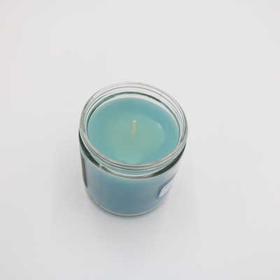 Therapeutische Blauwe het Glaskruik Bemerkte Kaars van het aromahuis 3 Oz voor Aromatherapy