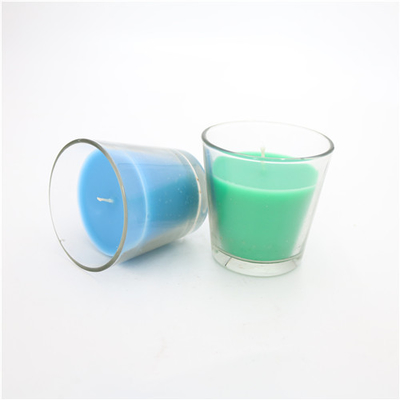 Kleurrijke SGS Glaskruik Bemerkte Kaars 3.5oz voor Huisdecoratie