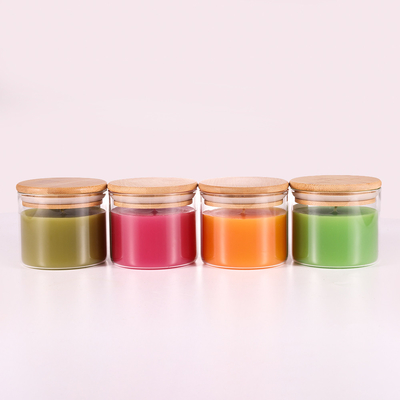 Natuurlijke het Aroma Lichte Kaarsen 220G van Paraffinearomatherapy met Bamboedeksel
