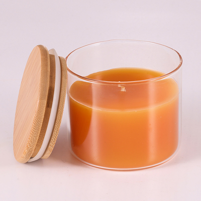 Natuurlijke het Aroma Lichte Kaarsen 220G van Paraffinearomatherapy met Bamboedeksel