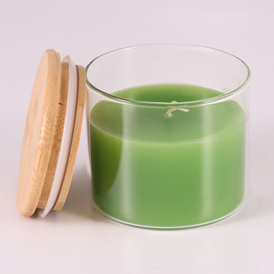 Natuurlijke het Aroma Lichte Kaarsen 220G van Paraffinearomatherapy met Bamboedeksel