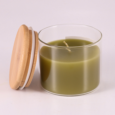 Natuurlijke het Aroma Lichte Kaarsen 220G van Paraffinearomatherapy met Bamboedeksel