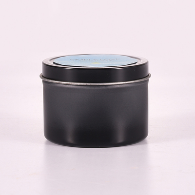 OEM 2 Oz Gerecycleerd Matte Black Tin Can Candle voor Slaapkamer