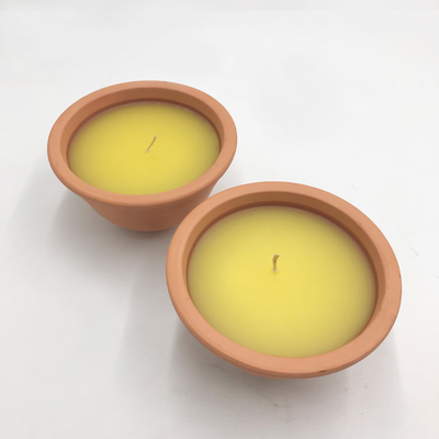 Binnen7oz Clay Pot Citronella Garden Candles voor Muggen