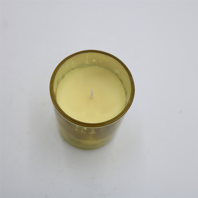 Het met de hand gemaakte Aroma van de de Kokosnotenkalk van de Pijlersoja Bemerkte Kaars
