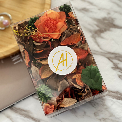 Met de hand gemaakte Perzikwelriekend mengsel van gedroogde bloemen en kruiden Bemerkte Bloemen voor Garderobehotel