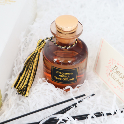 De Luxegift van aromareed diffuser 126ml in Bruine Fles voor Huisgeur die wordt geplaatst