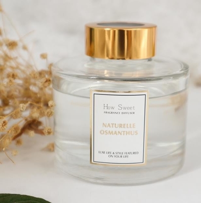 Aroma Reed Diffuser 126ml om de Gift van de Flessenluxe met Gouden Deksel wordt geplaatst dat