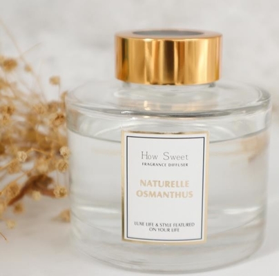 Aroma Reed Diffuser 126ml om de Gift van de Flessenluxe met Gouden Deksel wordt geplaatst dat