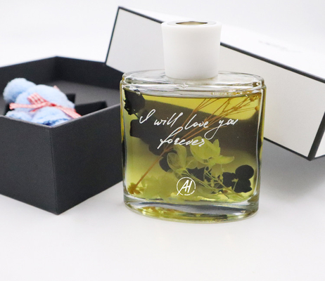 Gift van de de Flessenluxe van aromareed diffuser 180ml de Vierkante die met Witte Doos wordt geplaatst