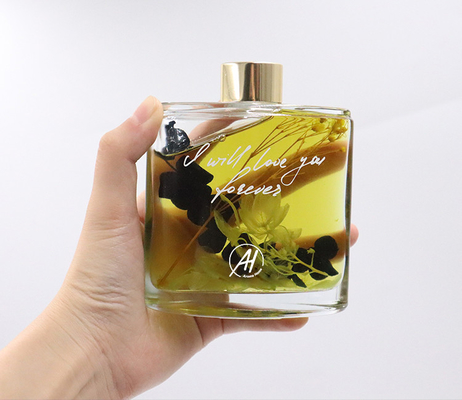 Gift van de de Flessenluxe van aromareed diffuser 180ml de Vierkante die met Witte Doos wordt geplaatst