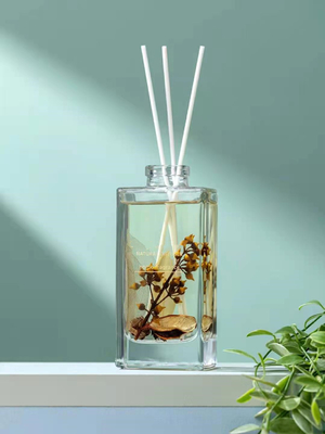 Gift van de het Parfumluxe van aromareed diffuser 150ml de Vierkante die met Droge Bloem wordt geplaatst