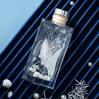 Gift van de het Parfumluxe van aromareed diffuser 150ml de Vierkante die met Droge Bloem wordt geplaatst