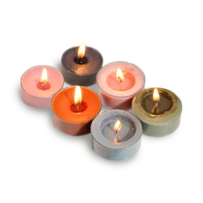 De aangepaste Kaars van Sojalavendel Bemerkte Tealight voor Huisdecoratie