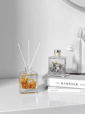 Kerstmiskaneel Reed Diffuser Perfume 120ml met Gouden Zilveren Folie