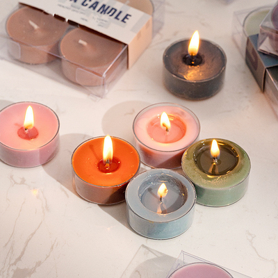Kleurrijke Bemerkte Votive Tealight-Kaarshouder voor Huisdecor