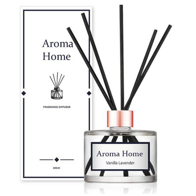 200ml ontruim het EMBLEEM van het Aromareed diffuser with customized van de Glaskokosnoot