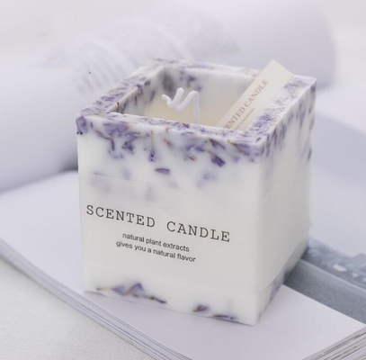 Van de het Aromanaturals Bemerkt Pijler van de lavendeletherische olie de Kaarsenronde en Vierkant