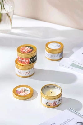 Aroma Bemerkte Woodwick Tin Can Candle Gold Black voor Reis