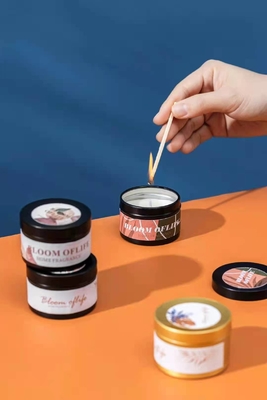Aroma Bemerkte Woodwick Tin Can Candle Gold Black voor Reis