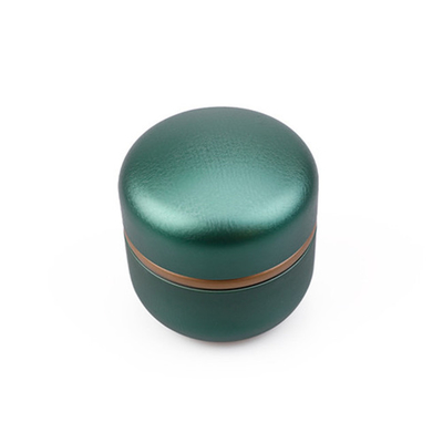 ODM 6 Oz Tin Container Candle Red Green Ronde met Koffieboon