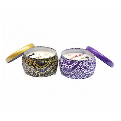 De unieke Kleine Decoratie 120g van Aluminiumtin can candle with stone