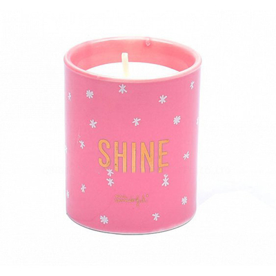 De blauwe Roze Grote Ceramische Kaars van de Sojawas in Aardewerkpot 16oz