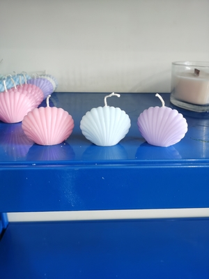 De aangepaste Verschillende Vormen van Shell Flower Paraffin Wax Candle