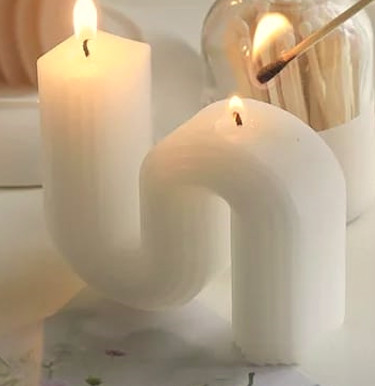 Aromahuis Ceramische Soja Bemerkte de Kaarskruik van 4 Oz met Deksel