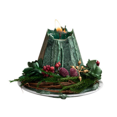 Custom kerstboom gevormd aromatherapie sojawas geurende kunst kaarsen voor Kerstmis